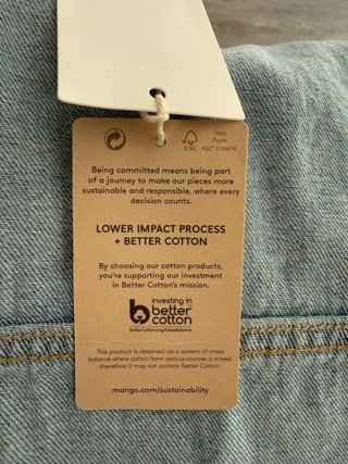 Sobrecamisa vaquera Mango Talla S