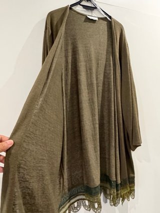 Chaqueta punto elegante verde XL