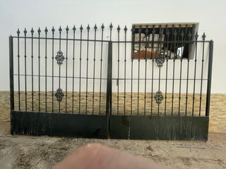 Puerta metálica 4 metros