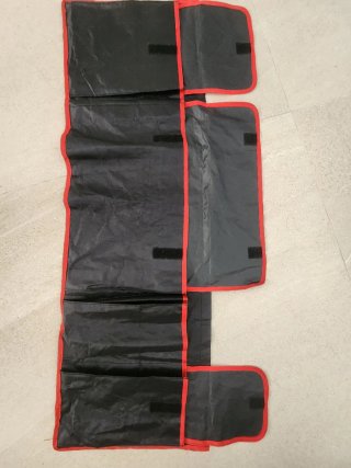 Organizador Maletero Colgante Negro y Rojo
