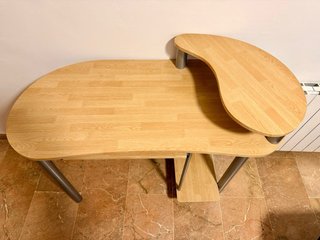 Mesa escritorio madera y metal