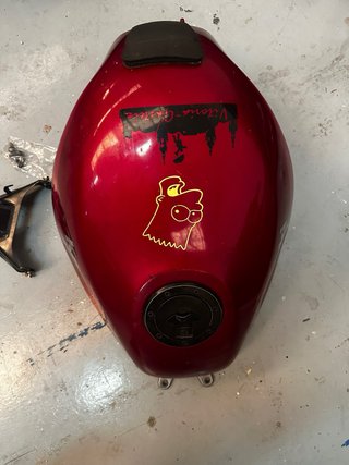 Depósito Kawasaki ZZR600 granate