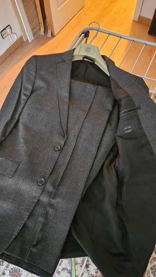 Traje Zara Hombre Talla 40 Gris