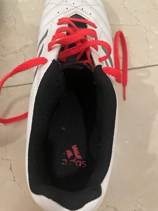 Zapatillas Adidas Fútbol Sala Blancas Rojas