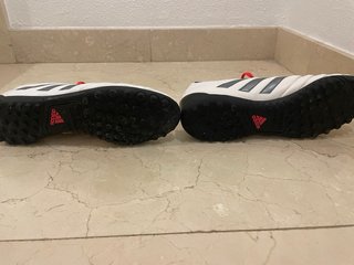Zapatillas Adidas Fútbol Sala Blancas Rojas