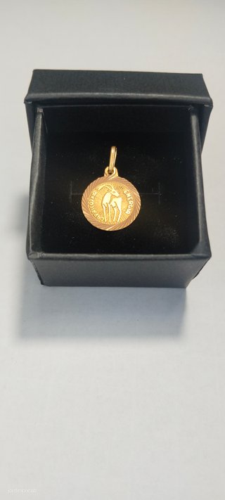 Colgante Oro 18k Capricornio Vintage Años 80