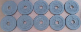 Discos de pesas 1kg (pack 14)