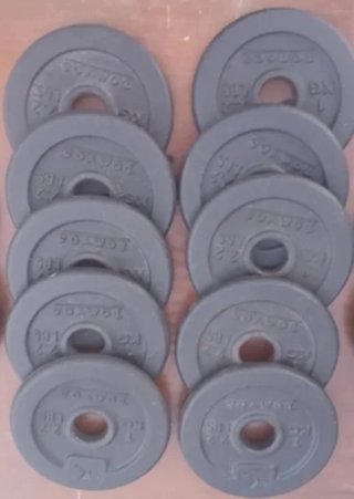 Discos de pesas 1kg (pack 14)