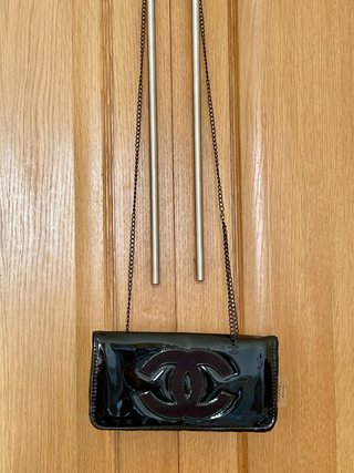 Neceser Chanel Piel Charol Negro