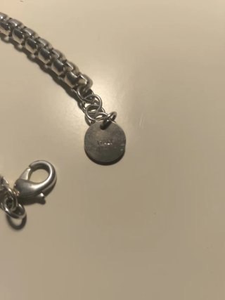 Pulsera eslabones plateada