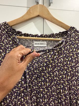 Vestido estampado floral manga larga XL