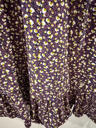 Vestido estampado floral manga larga XL