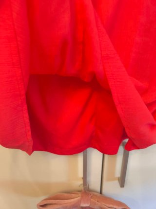 Vestido rojo con volantes