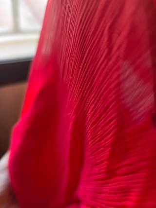 Vestido rojo con volantes