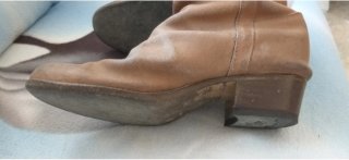 Botas camperas piel marrón