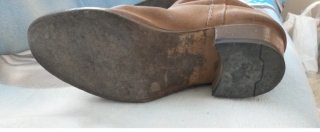 Botas camperas piel marrón