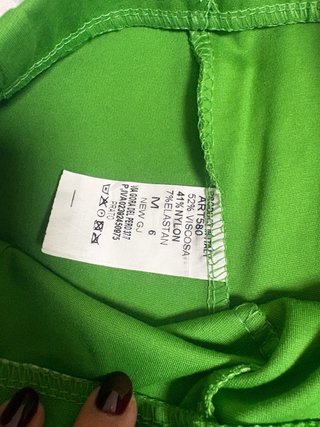 Pantalón ancho verde lima
