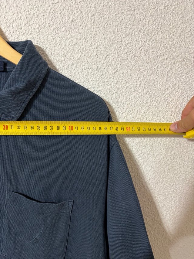 Polo Nautica Vintage Azul Grisáceo