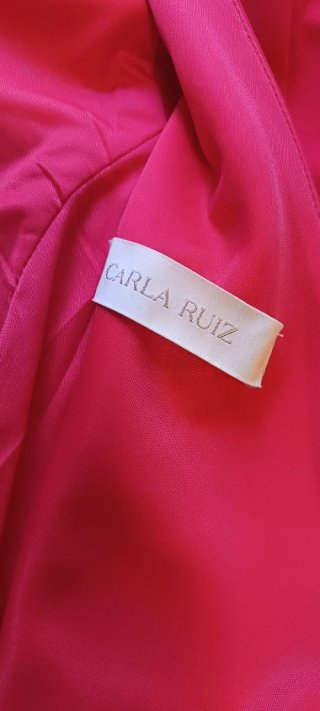 Vestido largo fiesta Carla Ruiz Rojo