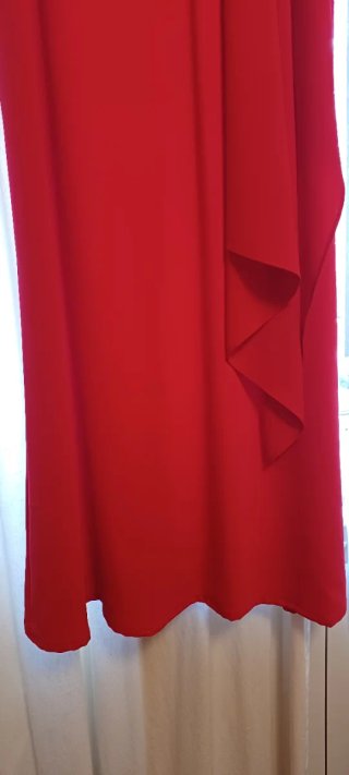 Vestido largo fiesta Carla Ruiz Rojo