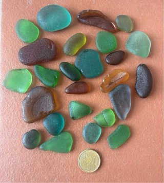 25 Cristales Marinos Variados
