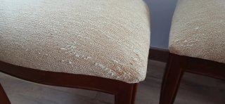Conjunto de 3 sillas de comedor de madera