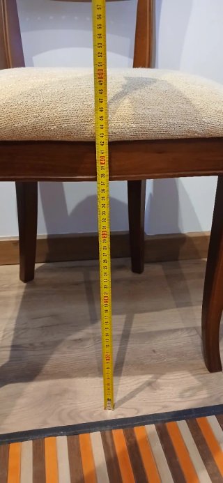 Conjunto de 3 sillas de comedor de madera