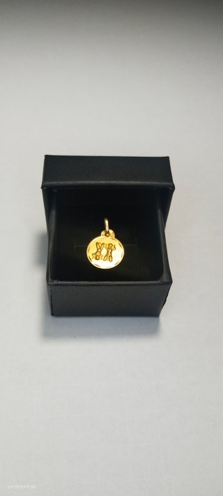 Colgante Oro 18k Geminis Vintage 80s NOS