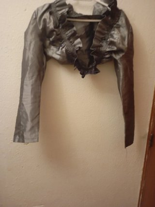 Vestido fiesta gris Talla S/M Con o sin chaqueta