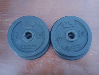 4 discos de pesa 2kg DOMYOS