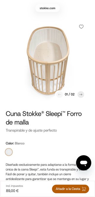 Pack Completo Stokke Sleepi Blanco
