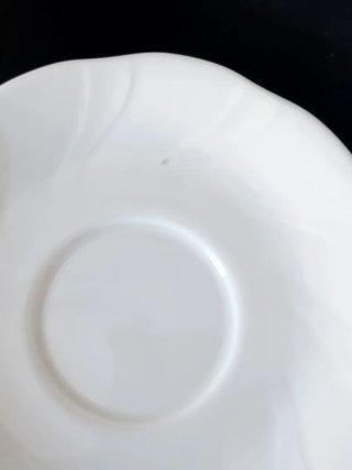 Juego 6 platos postre porcelana