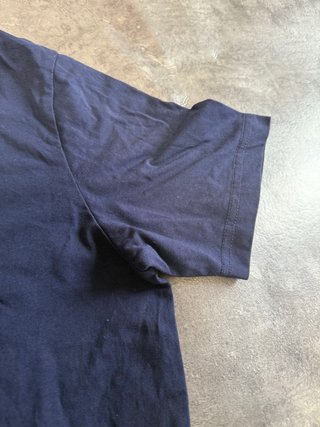 Camiseta Puma Azul Marino Logo Blanco Talla S