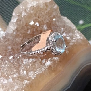 Anillo Topacio Natural Ovalado