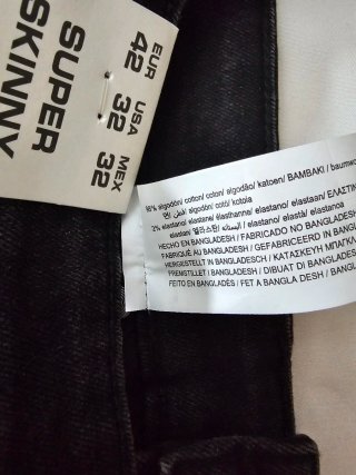Vaqueros Pull&Bear Super Skinny T42 Negros