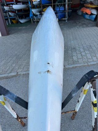 Piragua K2  con timón de rio