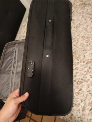 Maleta de viaje grande negra evasión