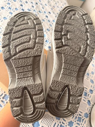 Zapatos de seguridad beige/blanco