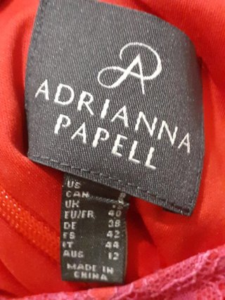 NUEVO! ELEGANTE VESTIDO ADRIANNA PAPELL TALLA 42 D
