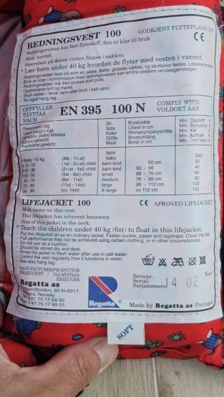 Chaleco Salvavidas Besto 15N (15-25kg)