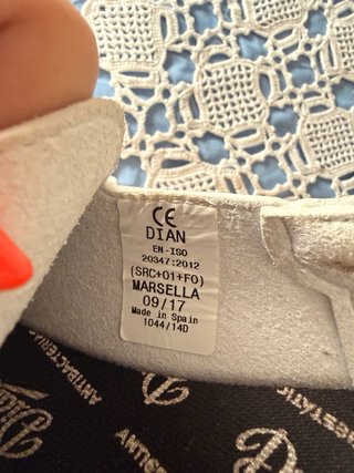 Zapatos de seguridad blancos Dian