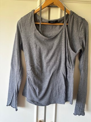 Camiseta Tintoretto Manga Larga Gris XL