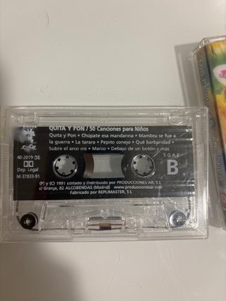 Lote 4 Casetes Infantiles: Cuentos y Canciones