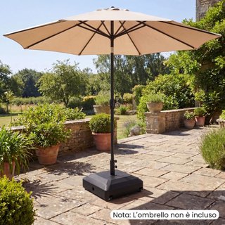 Base para sombrilla con ruedas, soporte para sombr