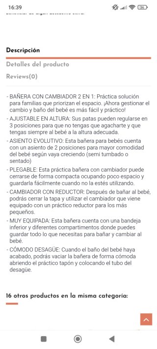 Cambiador - bañera de bebé Chicco,color  gris
