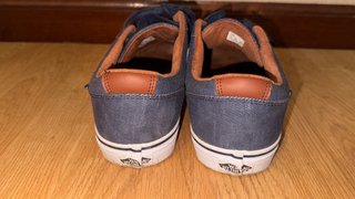 Zapatillas Vans Hombre Azul Marrón