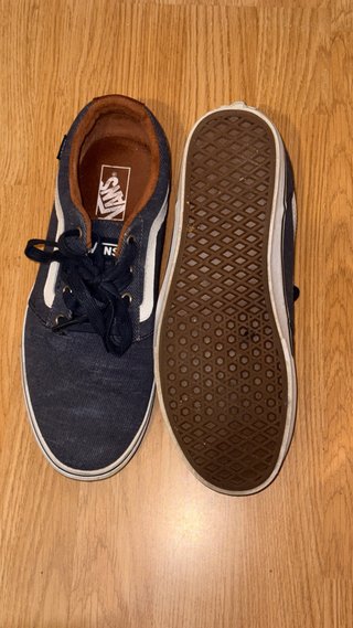 Zapatillas Vans Hombre Azul Marrón