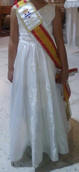 Vestido Comunión/Fiesta Niña Blanco