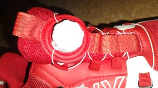 Playeros básquet sin cordones rojos Talla 37