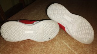 Playeros básquet sin cordones rojos Talla 37